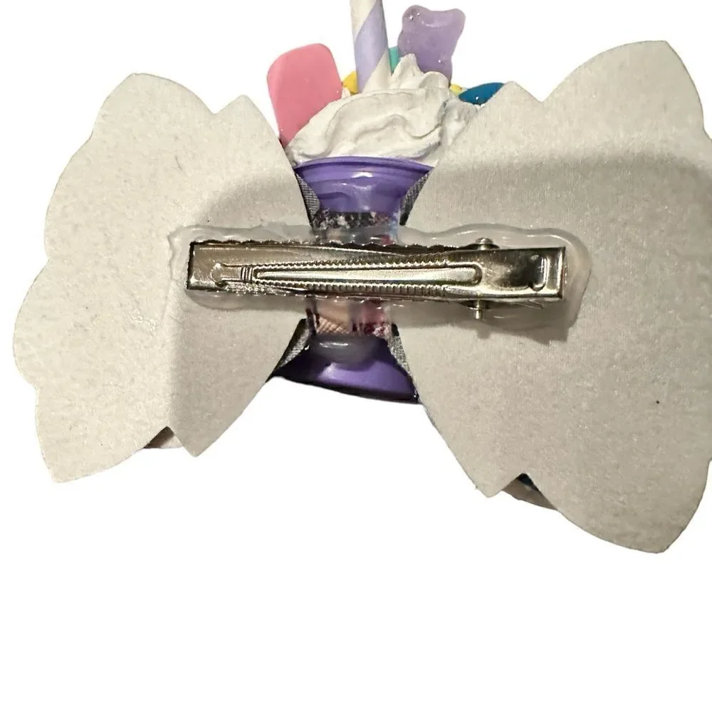 NWOT - Toddler/Girls 3D Hair Bow - Frozen - Purple